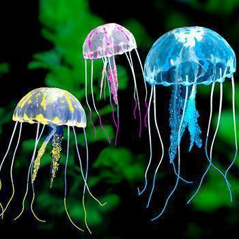 Águas-Vivas Artificiais Fluorescentes para Aquários