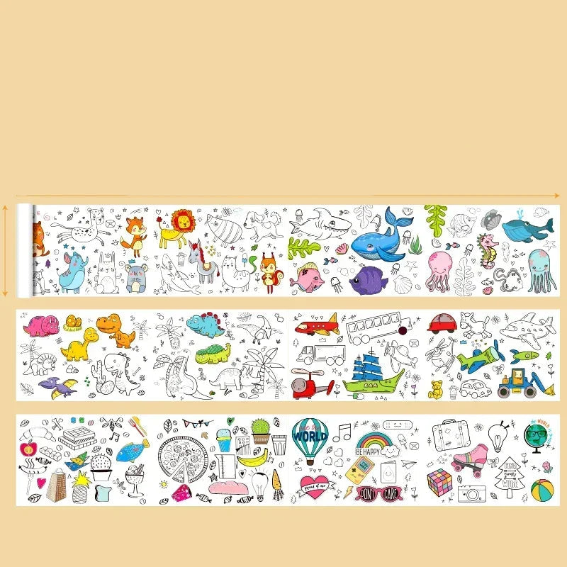 Desenho Mágico - Papel para colorir (3M/6M/12M) - Brinquedo Educativo Perfeito!