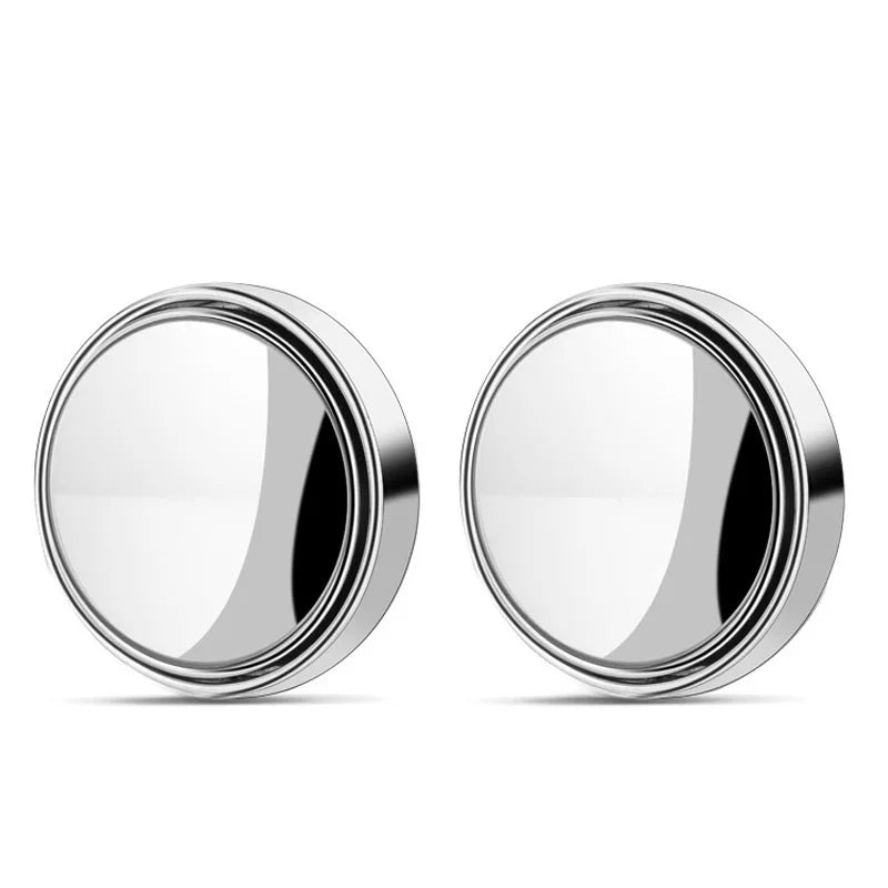 Kit com 2 Espelhos Convexos de Ângulo Amplo - Visão HD 360° Ajustável para Eliminar Pontos Cegos e Garantir Segurança ao Estacionar