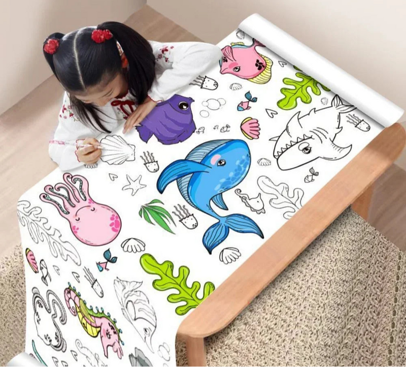 Desenho Mágico - Papel para colorir (3M/6M/12M) - Brinquedo Educativo Perfeito!