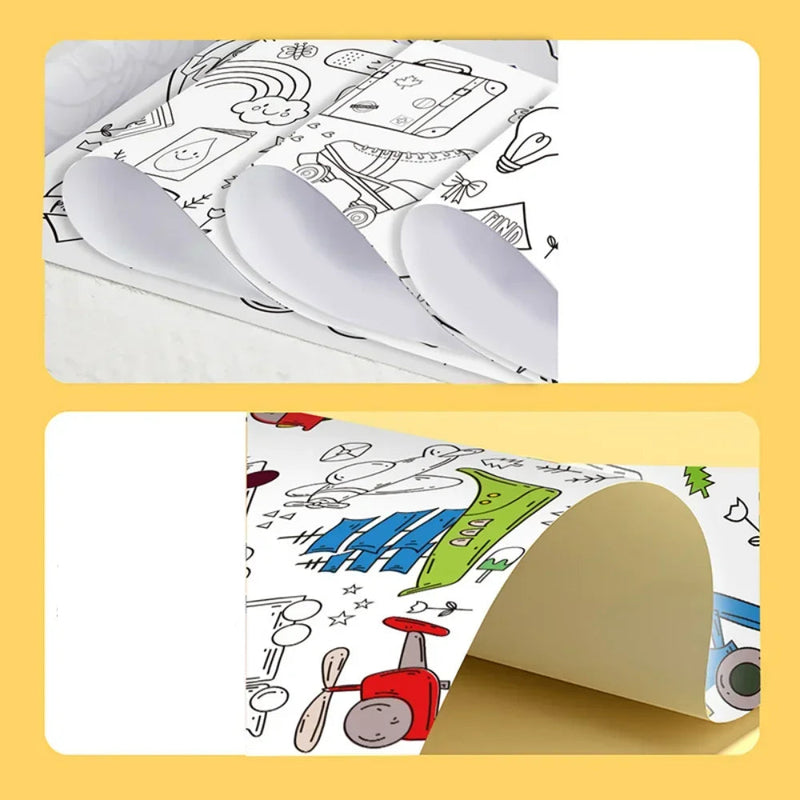 Desenho Mágico - Papel para colorir (3M/6M/12M) - Brinquedo Educativo Perfeito!