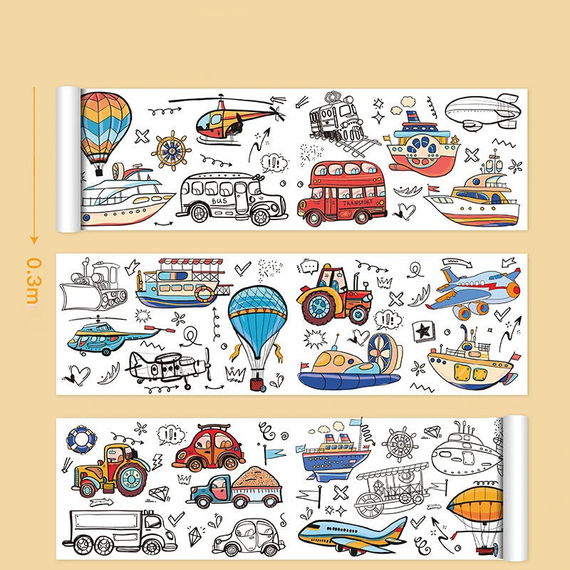 Desenho Mágico - Papel para colorir (3M/6M/12M) - Brinquedo Educativo Perfeito!