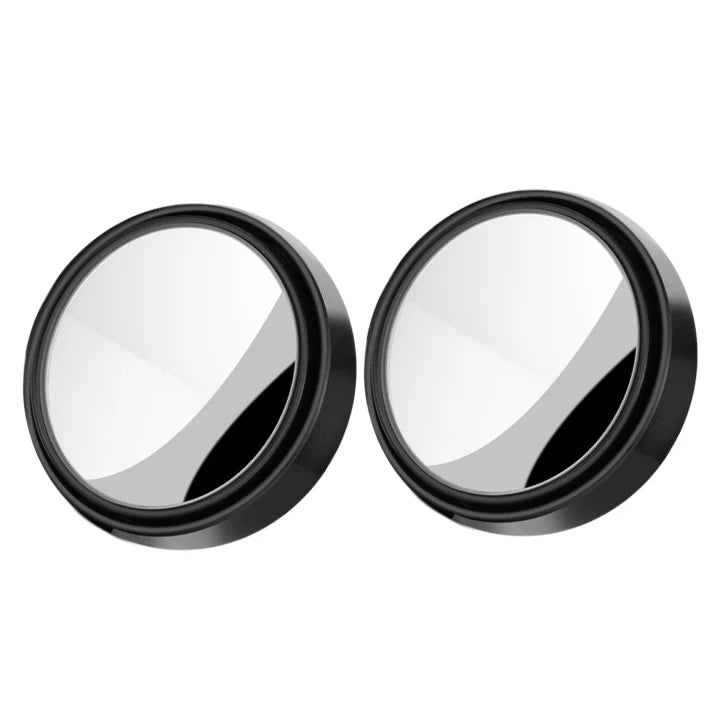 Kit com 2 Espelhos Convexos de Ângulo Amplo - Visão HD 360° Ajustável para Eliminar Pontos Cegos e Garantir Segurança ao Estacionar