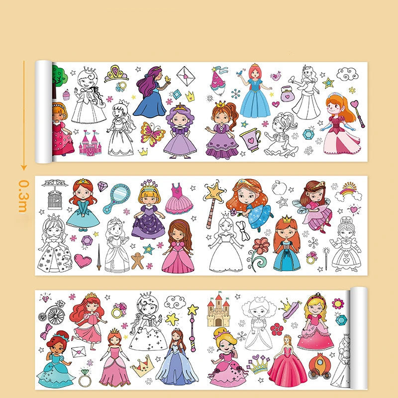 Desenho Mágico - Papel para colorir (3M/6M/12M) - Brinquedo Educativo Perfeito!