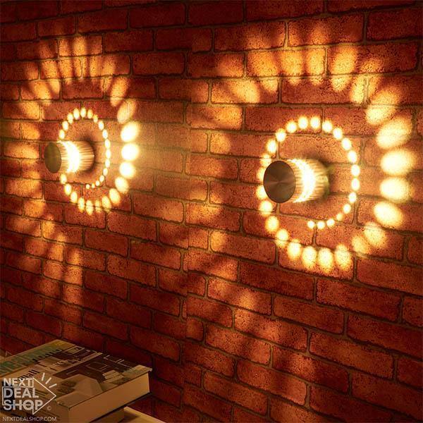 Luzes Decorativas de Parede em Espiral - 2 unidades