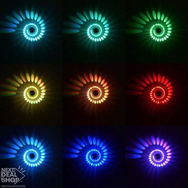 Luzes Decorativas de Parede em Espiral - 2 unidades