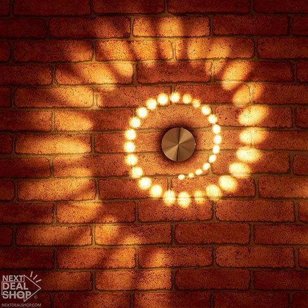 Luzes Decorativas de Parede em Espiral - 2 unidades